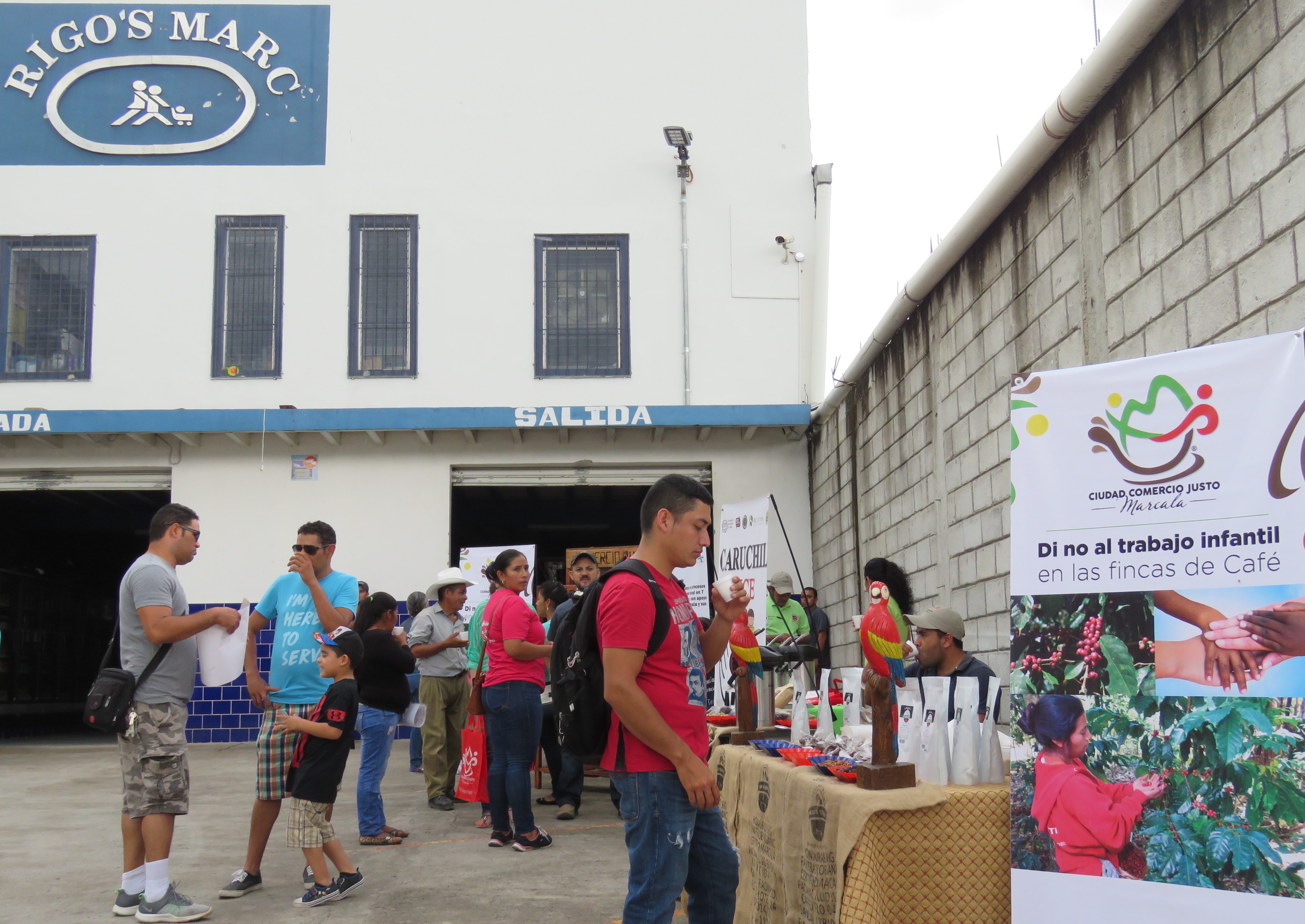 Rigos Marc primer punto de venta Marcala Ciudad Comercio Justo