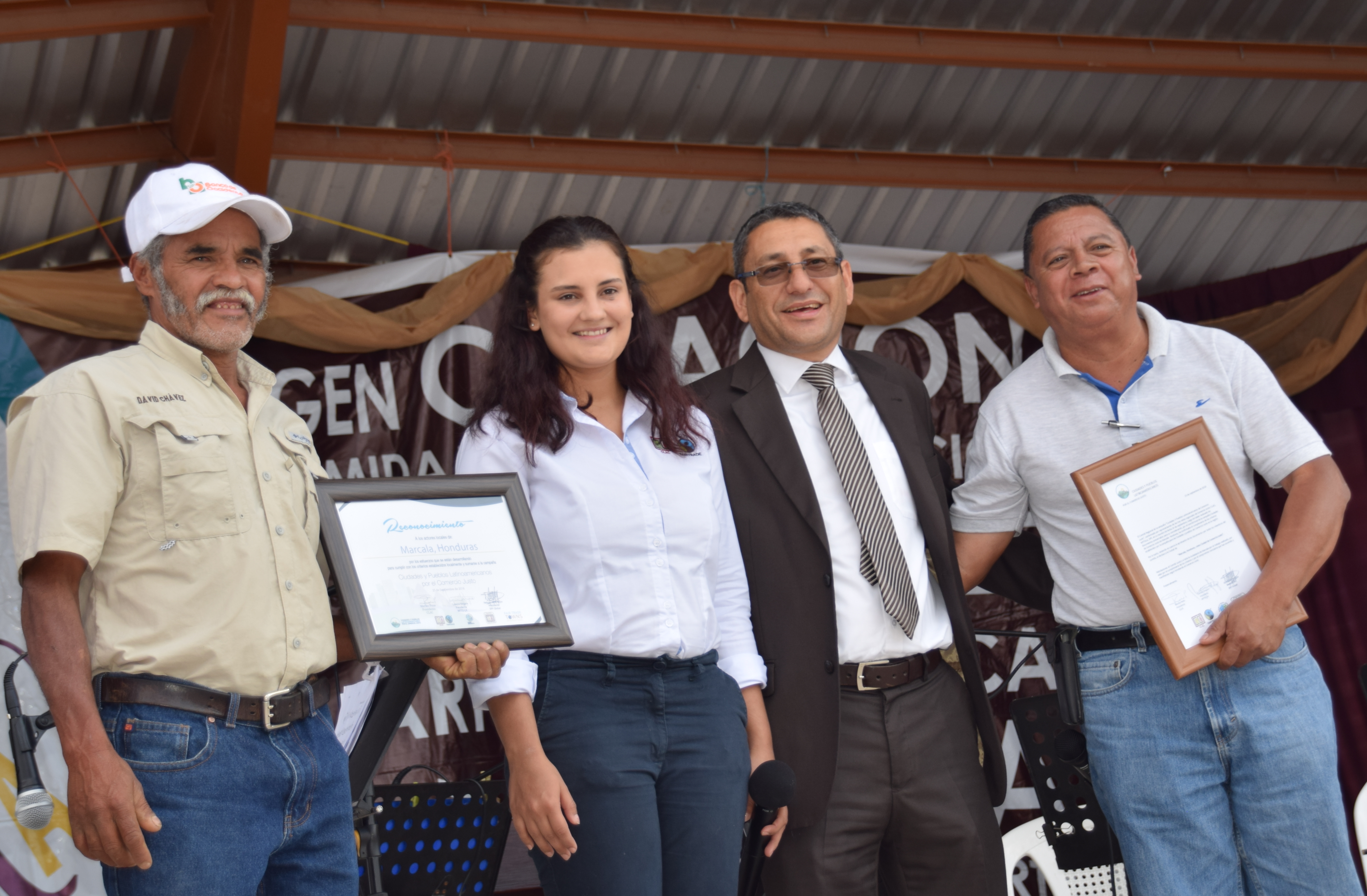 Marcala recibe certificado como Ciudad Comercio Justo