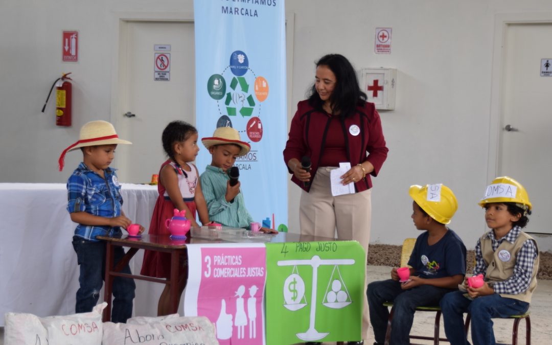 Marcala gana concurso Ciudades por el Comercio Justo, en la categoría de Educación