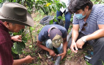HEIFER capacita sobre instalación de sistema de riego en el cultivo de café